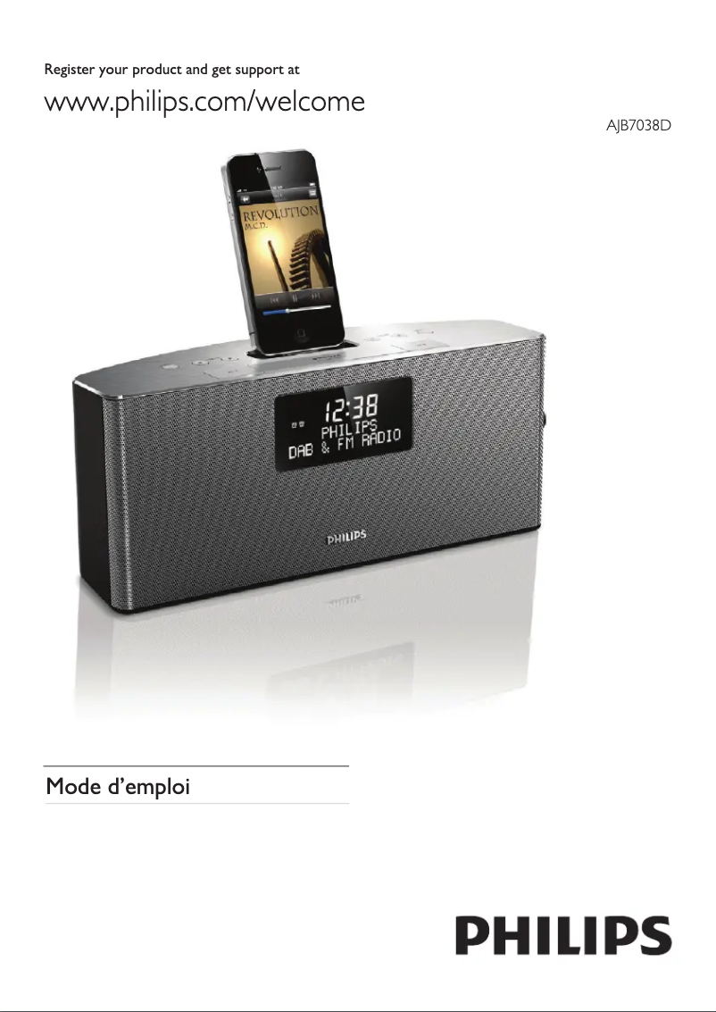 Imagen de la primera página del manual del dispositivo AJB7038D