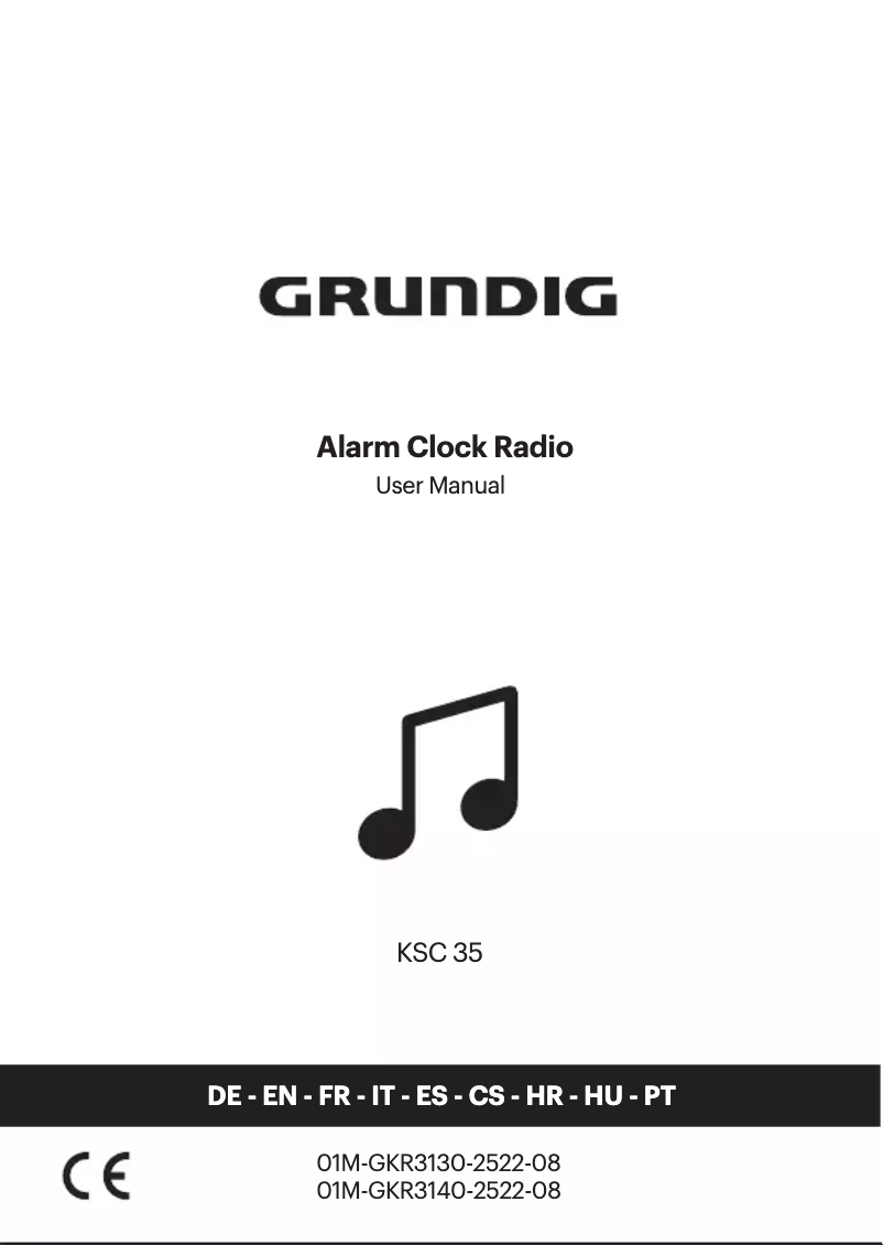 Página nº 1 - Manual de usuario Grundig KSC 35