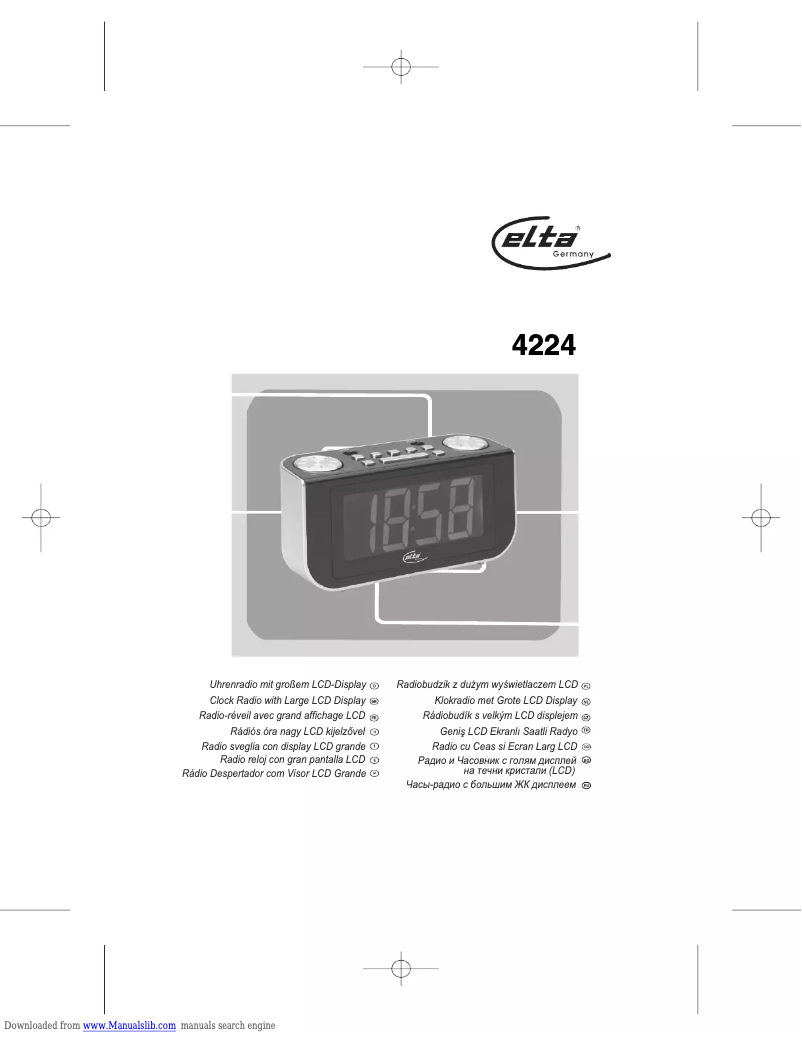 Imagen de la primera página del manual del dispositivo 4224