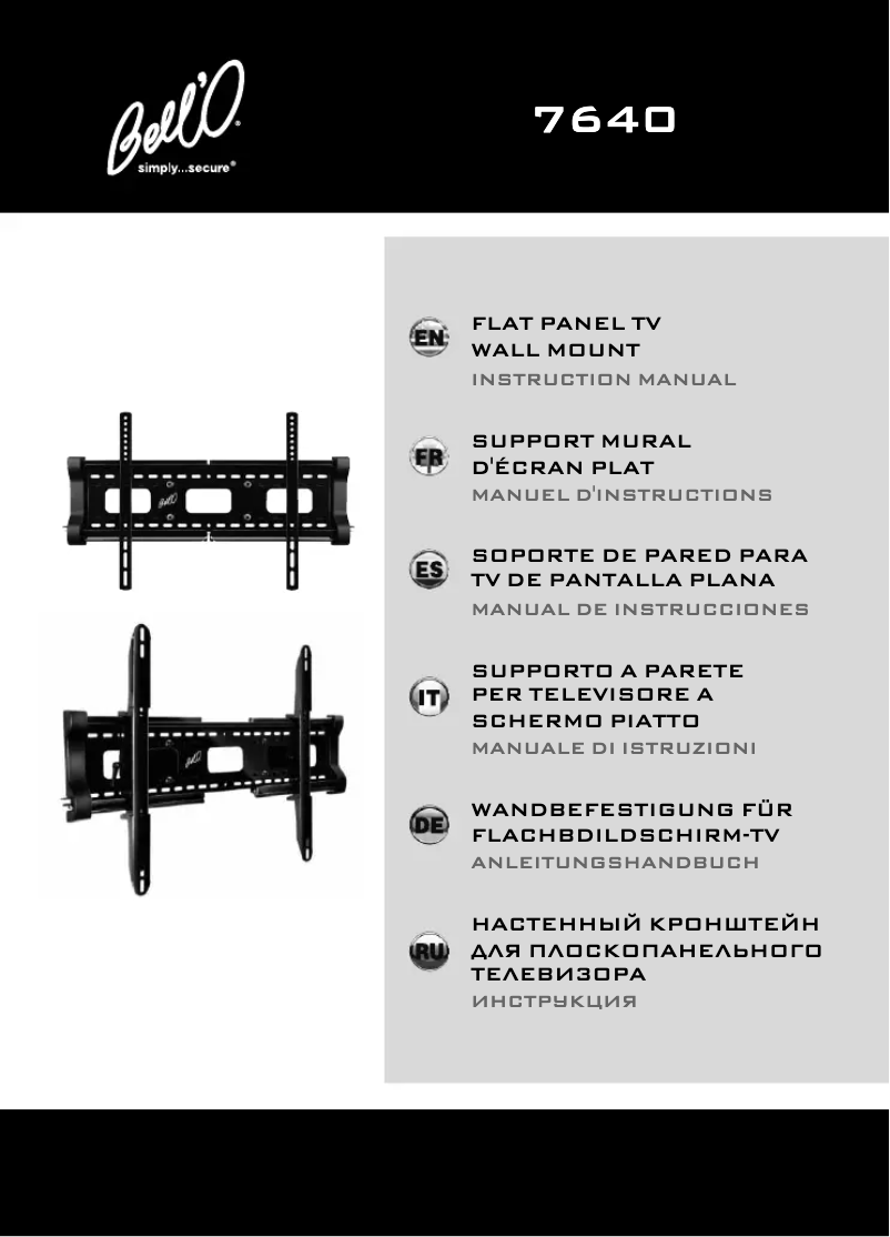 Página 1 del manual Manual de usuario Bell'O 7640B