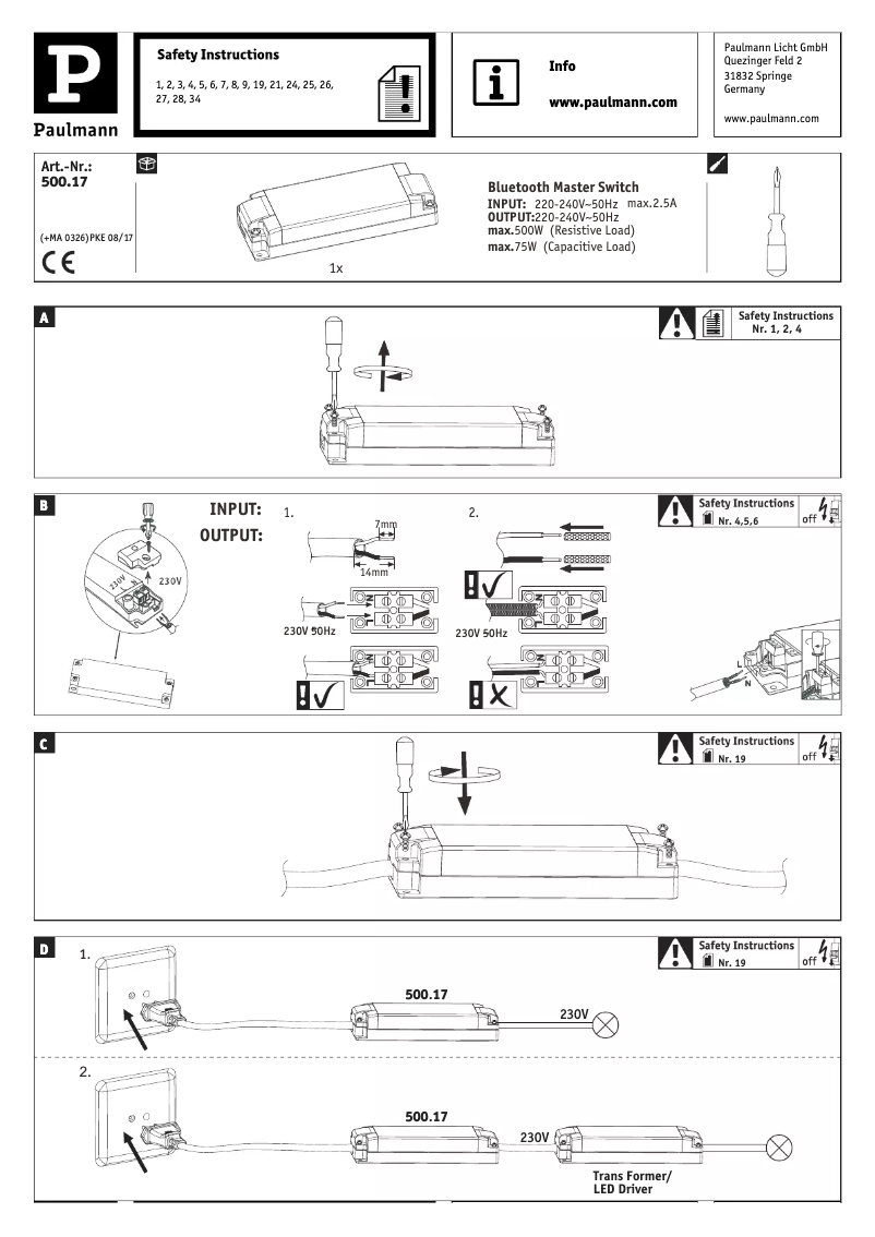 Imagen de la primera página del manual del dispositivo 500.17