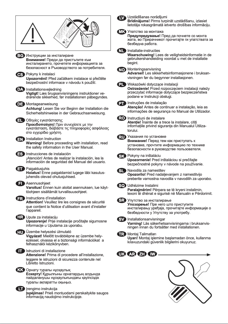 Imagen de la primera página del manual del dispositivo EW8TN3562C