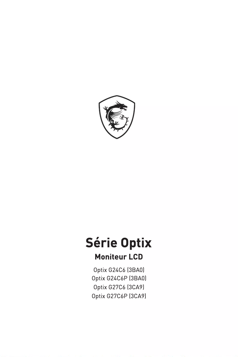 Imagen de la primera página del manual del dispositivo Optix G24C6