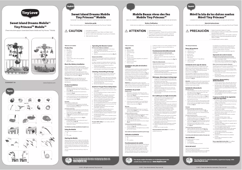 Imagen de la primera página del manual del dispositivo Tiny Princess