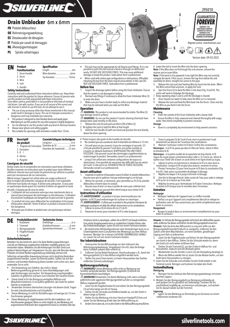 Página 1 del manual Manual de usuario Silverline 395010
