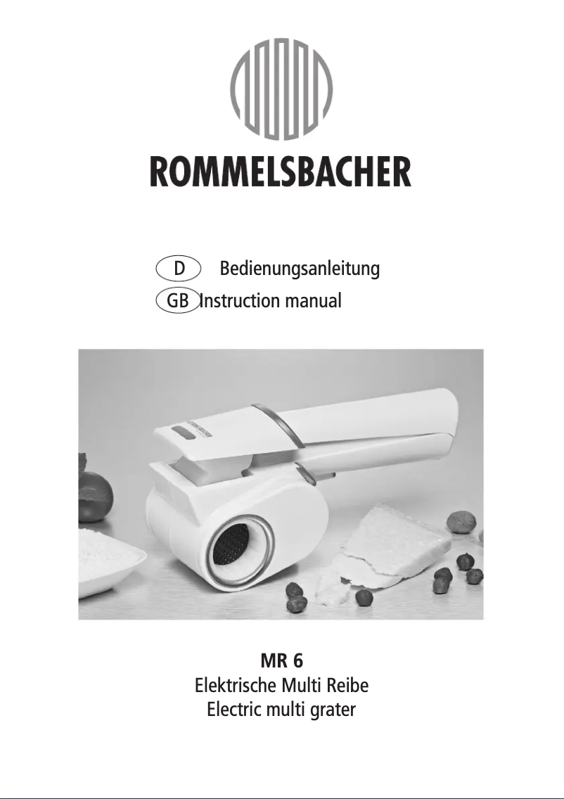 Imagen de la primera página del manual del dispositivo MR 6