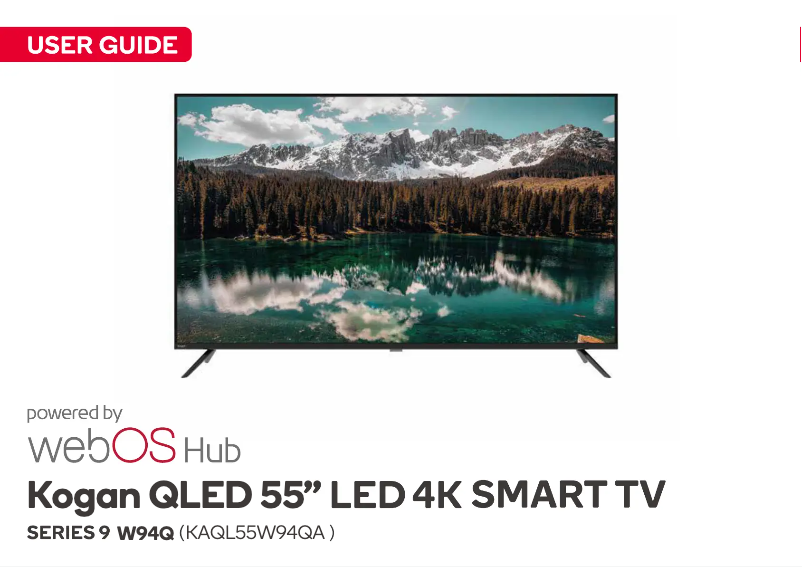 Imagen de la primera página del manual del dispositivo KAQL55W94QA