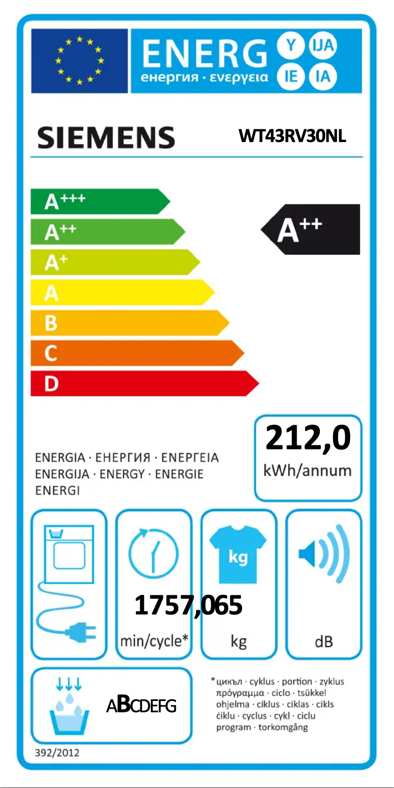 Página nº 1 - Manual de usuario Siemens iQ300 WT43RV30NL