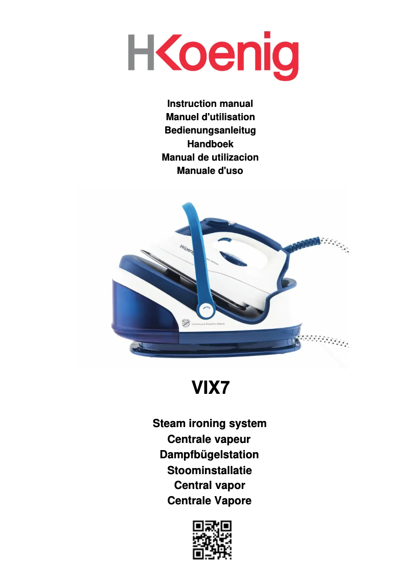 Página 1 del manual Manual de usuario H.Koenig VIX7