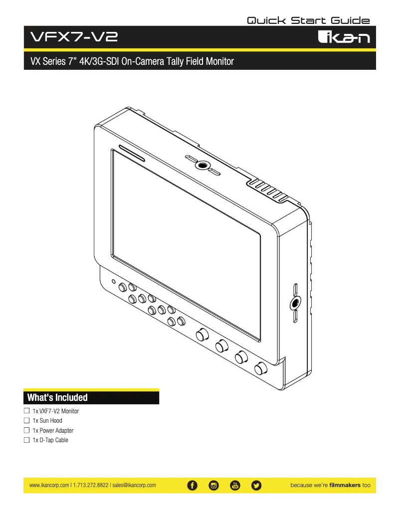 Página nº 1 - Manual de usuario Ikan VXF7-V2