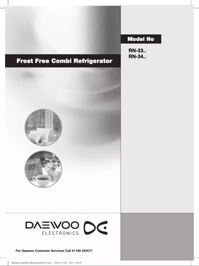 Página nº 1 - Manual de usuario Daewoo RN-34QDQS