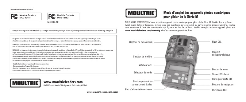 Imagen de la primera página del manual del dispositivo M-40i