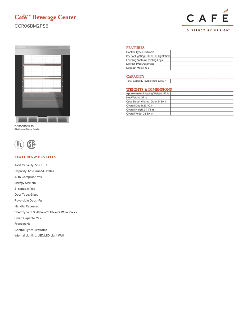 Imagen de la primera página del manual del dispositivo CCR06BM2PS5