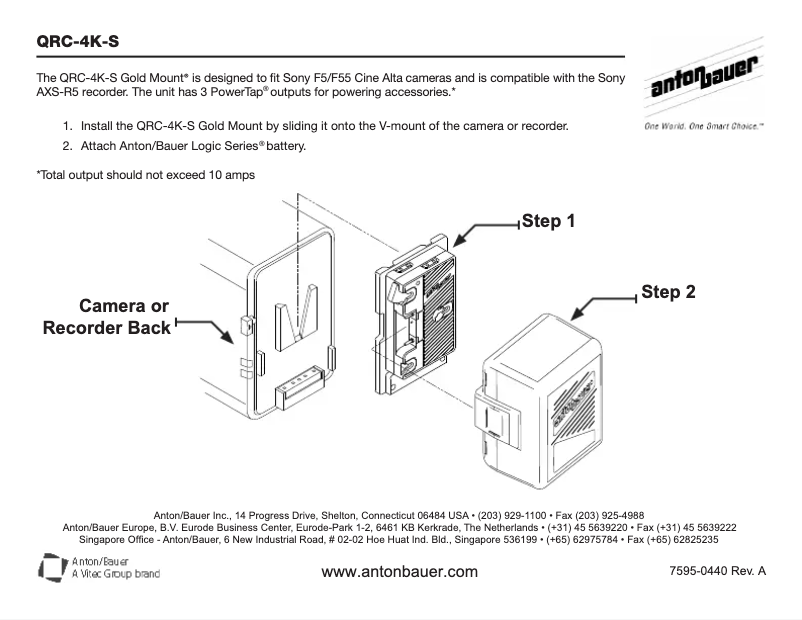 Imagen de la primera página del manual del dispositivo QRC-4K-S