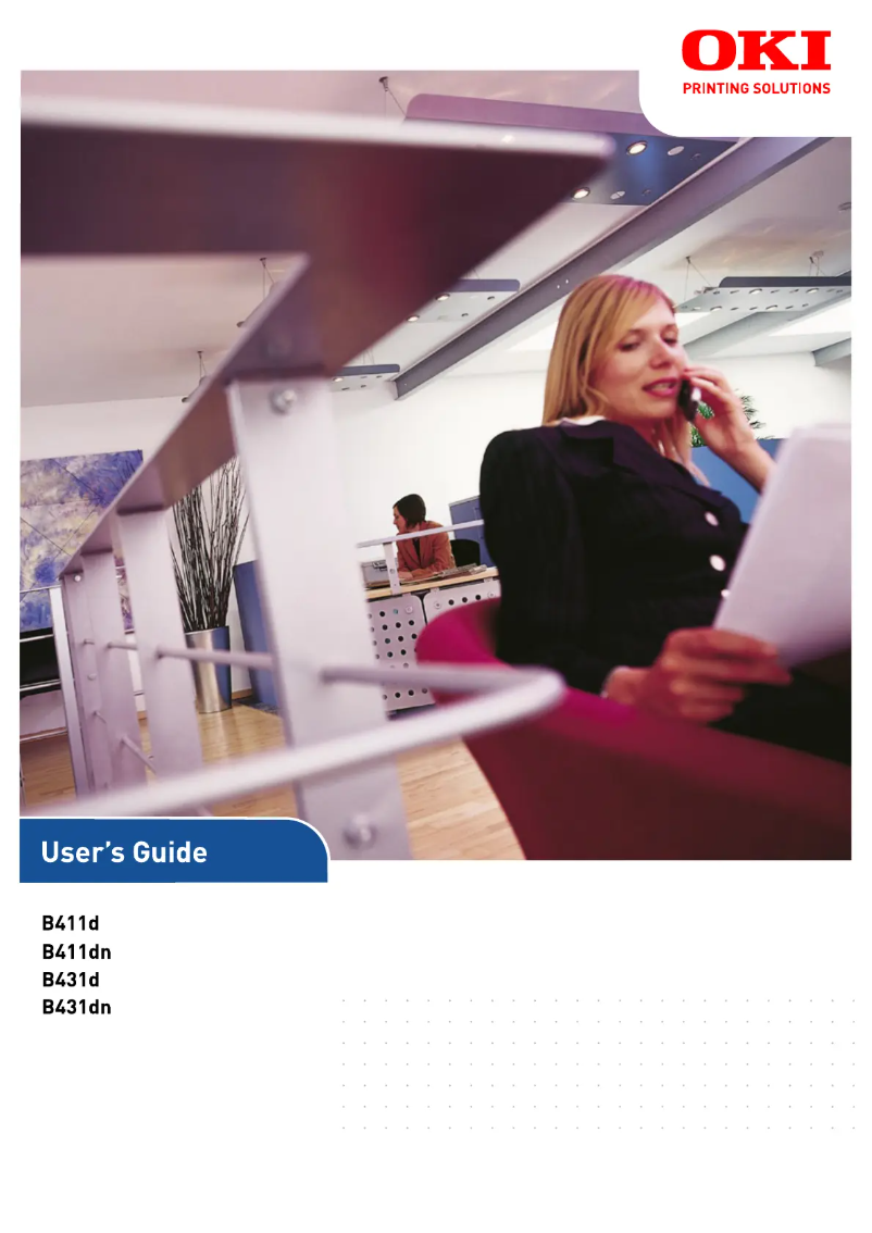 Imagen de la primera página del manual del dispositivo B411dn