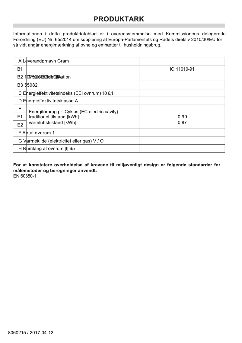 Imagen de la primera página del manual del dispositivo IO 11610-91