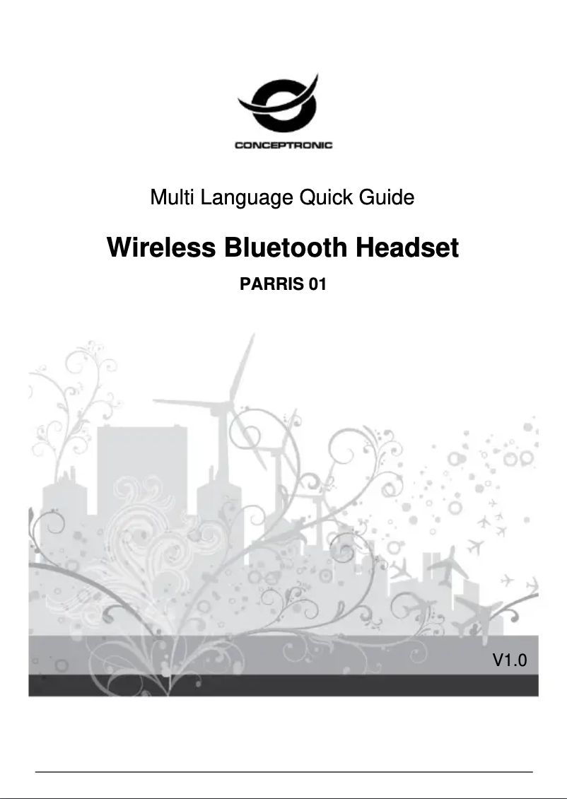 Imagen de la primera página del manual del dispositivo PARRIS01W