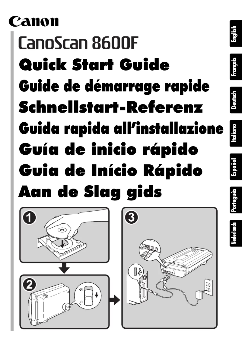 Página 1 del manual Manual de usuario Canon CanoScan 8600F