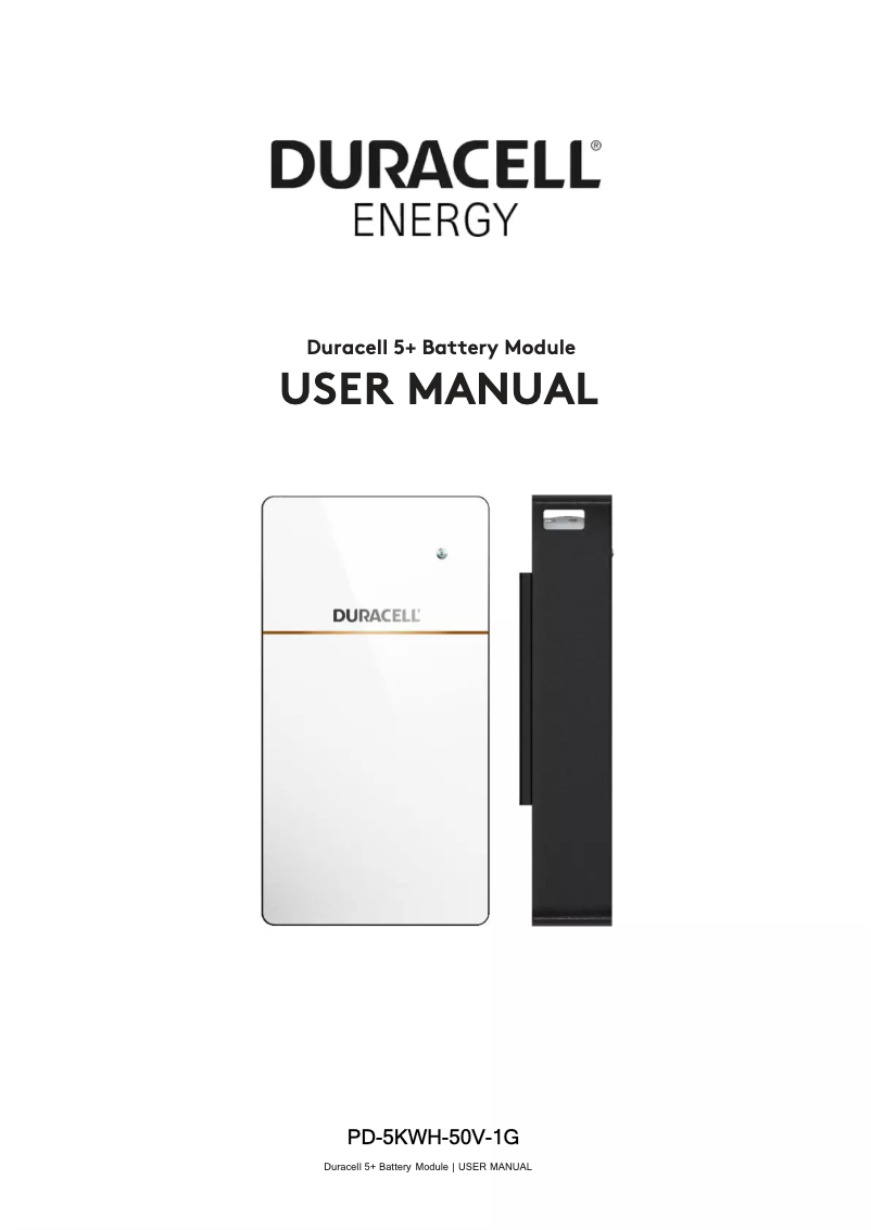 Página 1 del manual Manual de usuario Duracell 5+