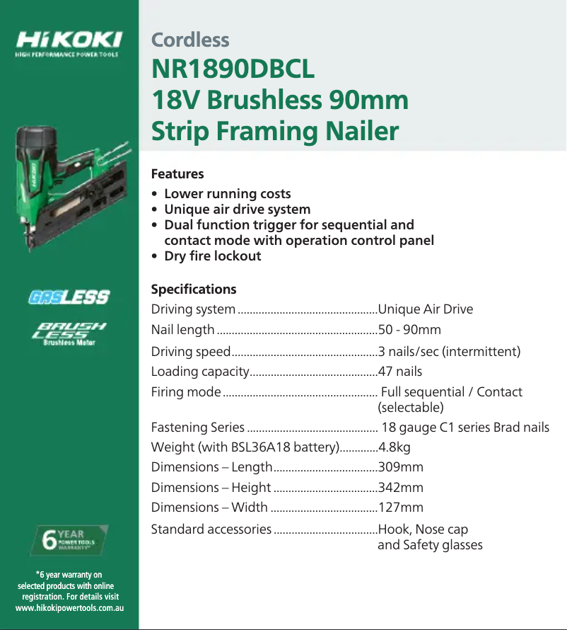 Imagen de la primera página del manual del dispositivo NR1890DBCL