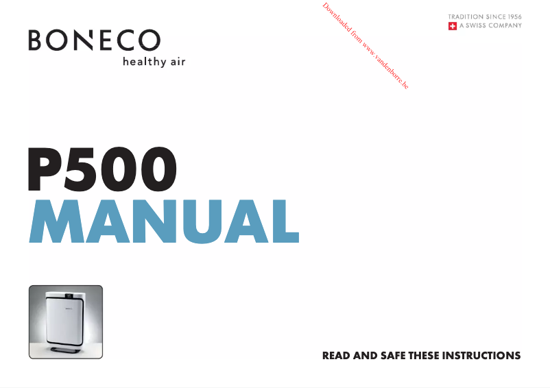 Página 1 del manual Manual de usuario Boneco P500