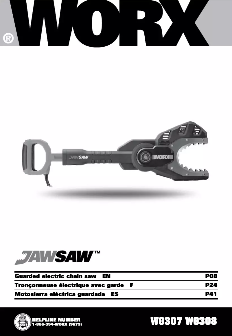 Página 1 del manual Manual de usuario Worx JawSaw WG307