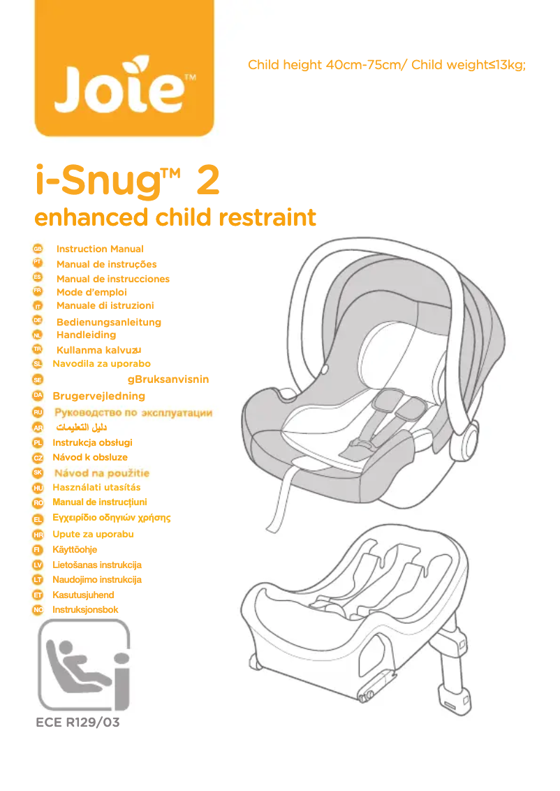 Imagen de la primera página del manual del dispositivo i-Snug 2