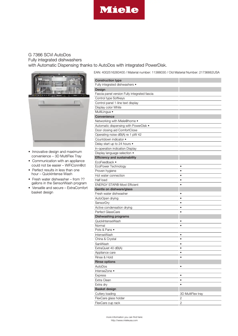 Imagen de la primera página del manual del dispositivo G 7366 SCVi AutoDos