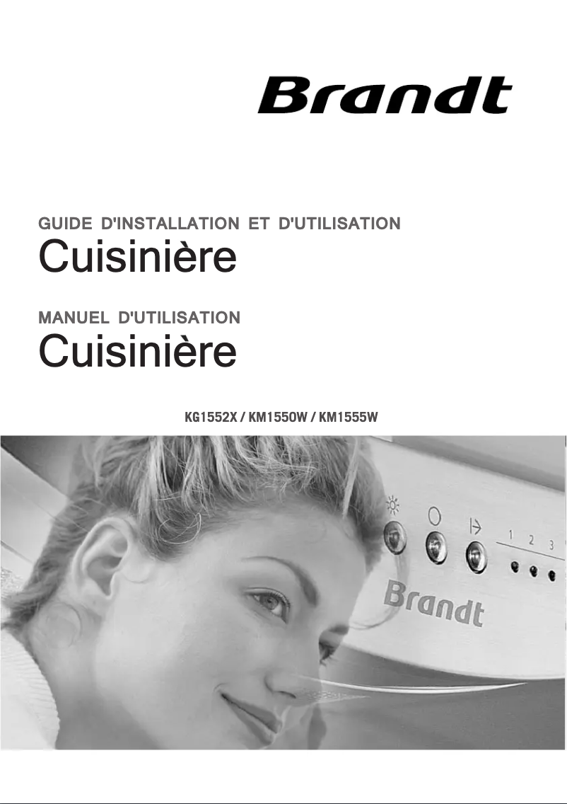 Imagen de la primera página del manual del dispositivo KM1555W