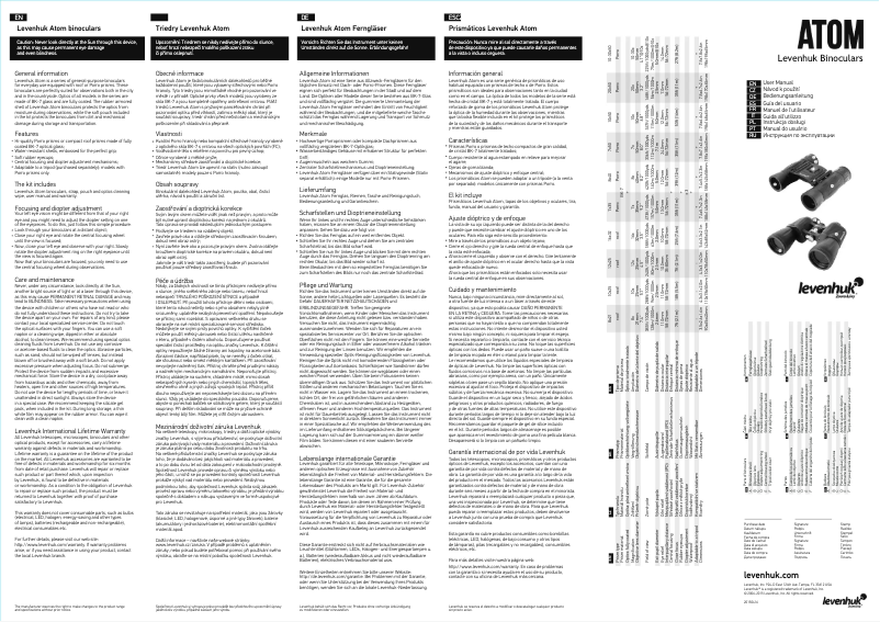 Página 1 del manual Manual de usuario Levenhuk Atom