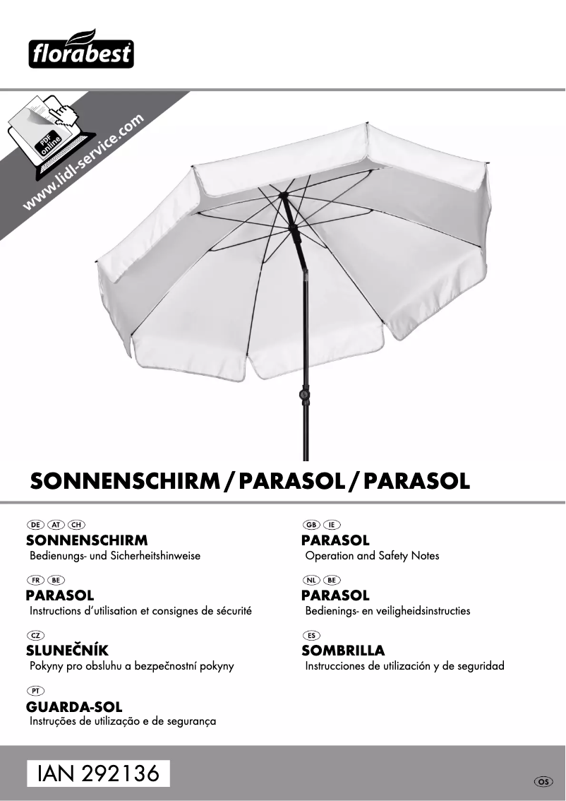 Página nº 1 - Manual de usuario Florabest IAN 292136