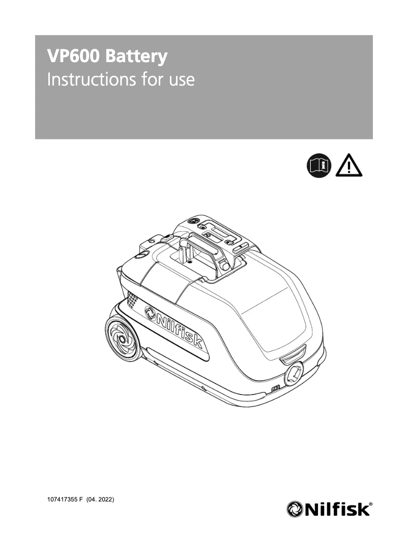 Imagen de la primera página del manual del dispositivo VP600