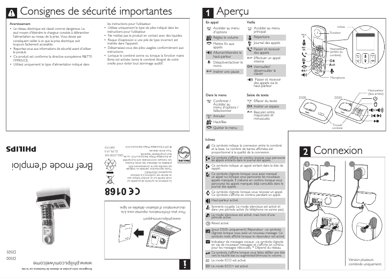 Página nº 1 - Manual de usuario Philips D5052B