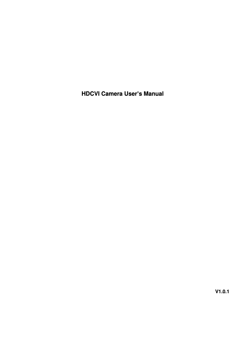 Imagen de la primera página del manual del dispositivo HAC-HFW1400SL-36