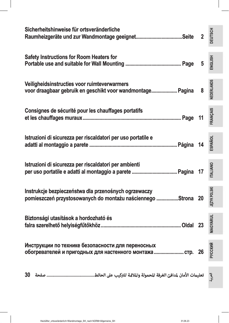 Página 1 del manual Instrucciones / montaje ProfiCare PC-GKH 3119