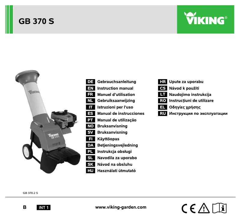 Imagen de la primera página del manual del dispositivo GB 370 S