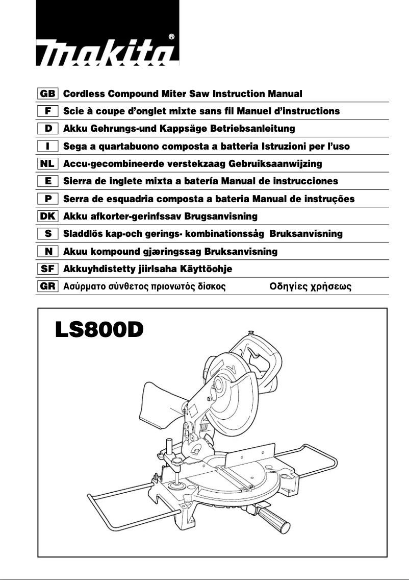 Imagen de la primera página del manual del dispositivo LS800D