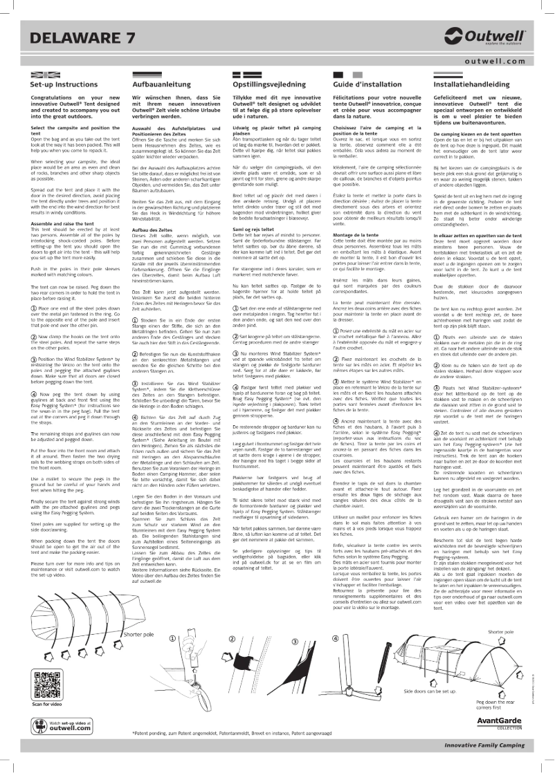 Imagen de la primera página del manual del dispositivo AvantGarde Delaware 7