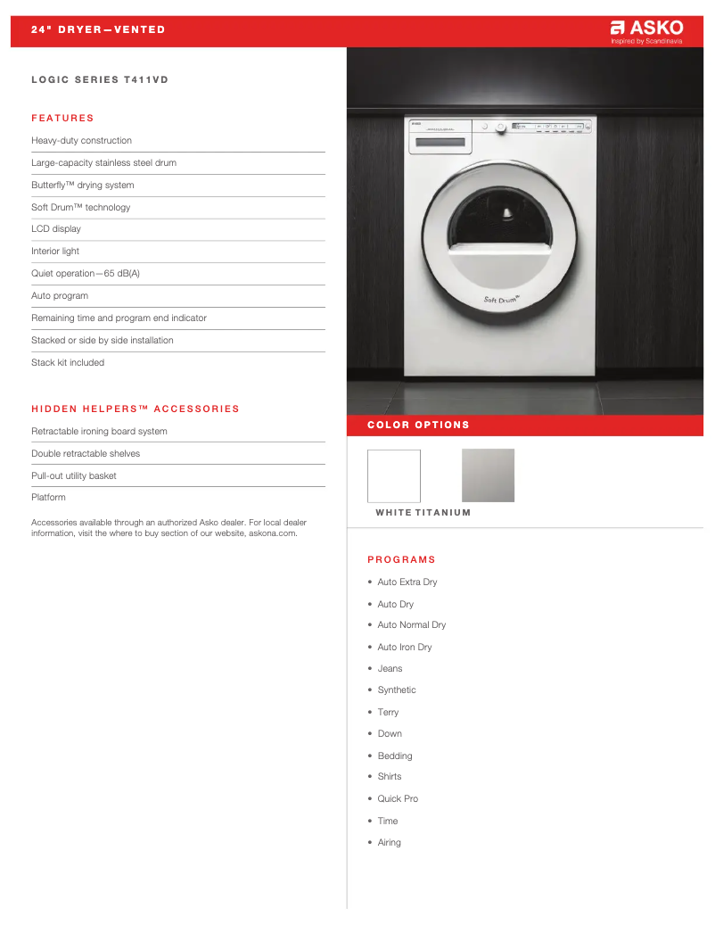 Imagen de la primera página del manual del dispositivo T411VDT