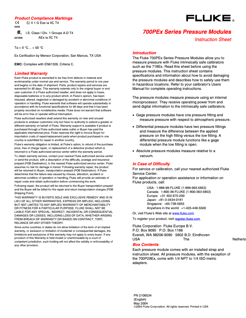 Imagen de la primera página del manual del dispositivo 718Ex