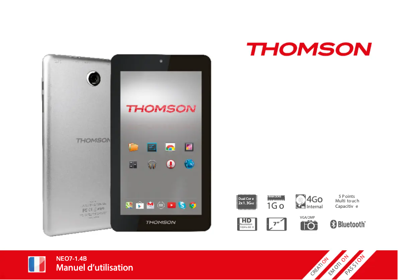 Página 1 del manual Manual de usuario Thomson NEO7
