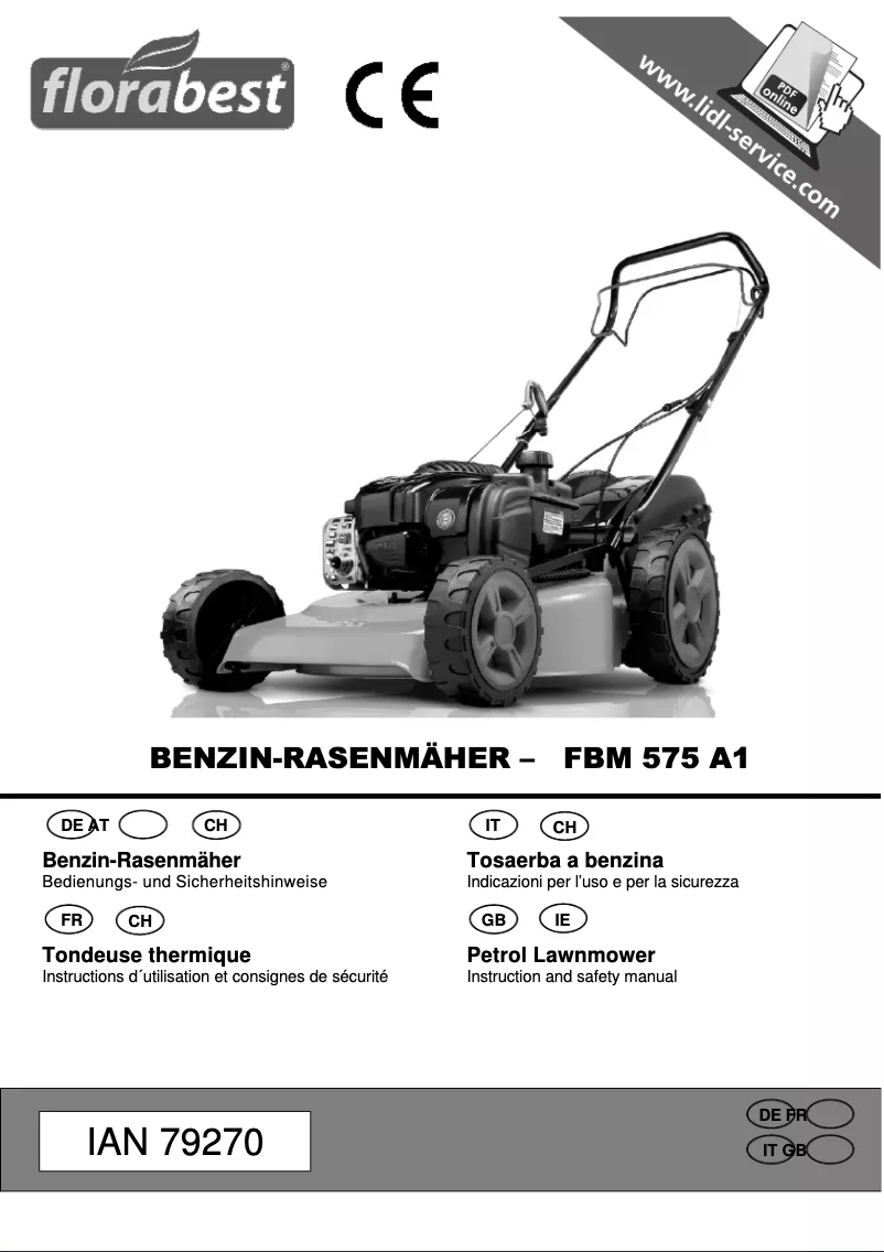 Página 1 del manual Manual de usuario Florabest FBM 575 A1