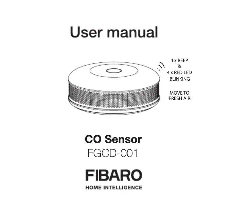 Página 1 del manual Manual de usuario Fibaro FGCD-001