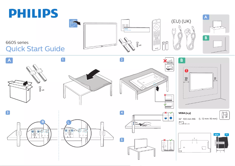 Imagen de la primera página del manual del dispositivo 32PHS6605