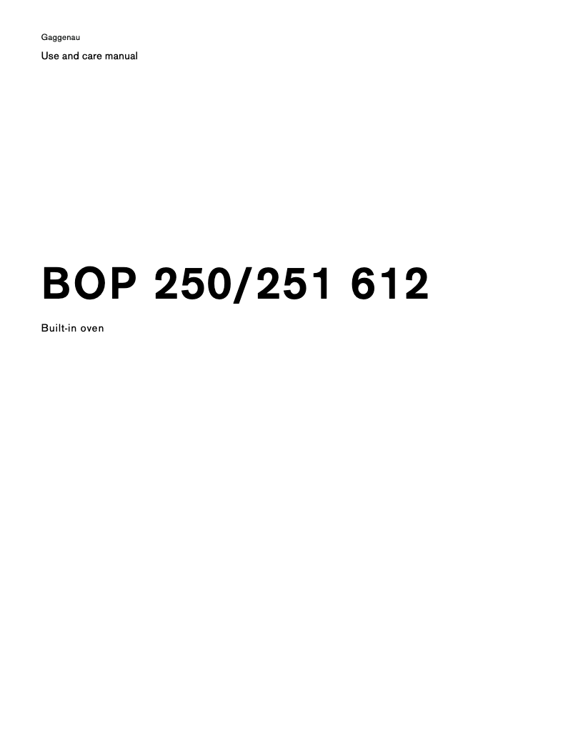 Imagen de la primera página del manual del dispositivo BOP251612