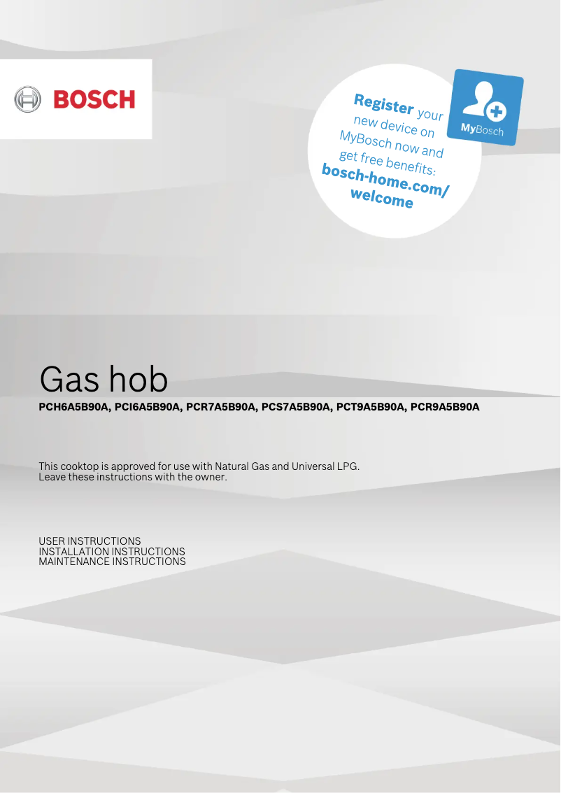Imagen de la primera página del manual del dispositivo PCR7A5B90A