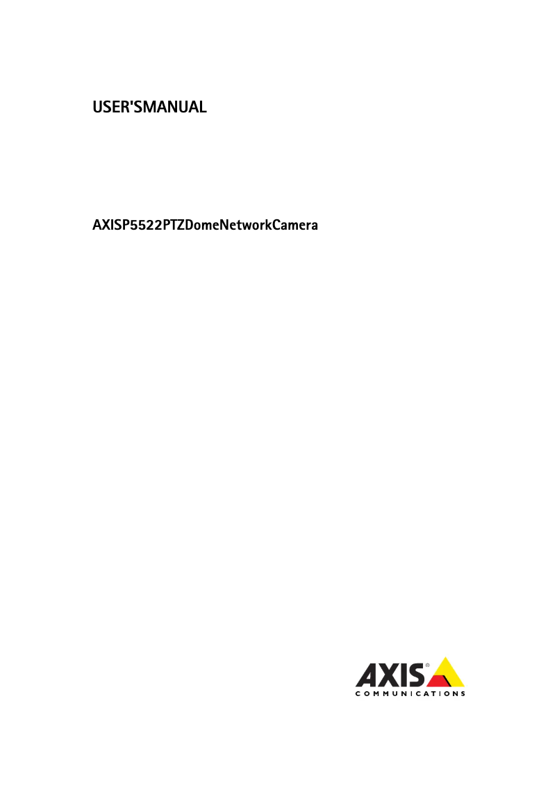 Imagen de la primera página del manual del dispositivo P5522