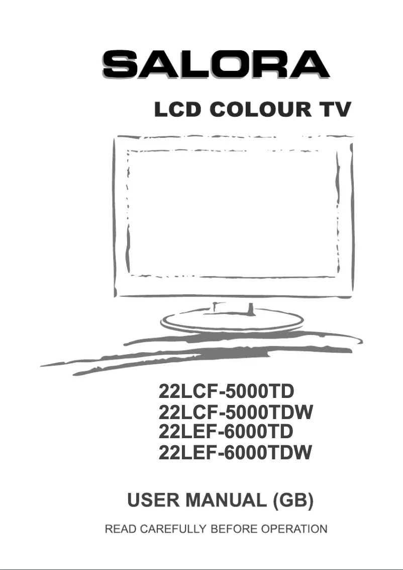 Imagen de la primera página del manual del dispositivo 22LED-6005TD