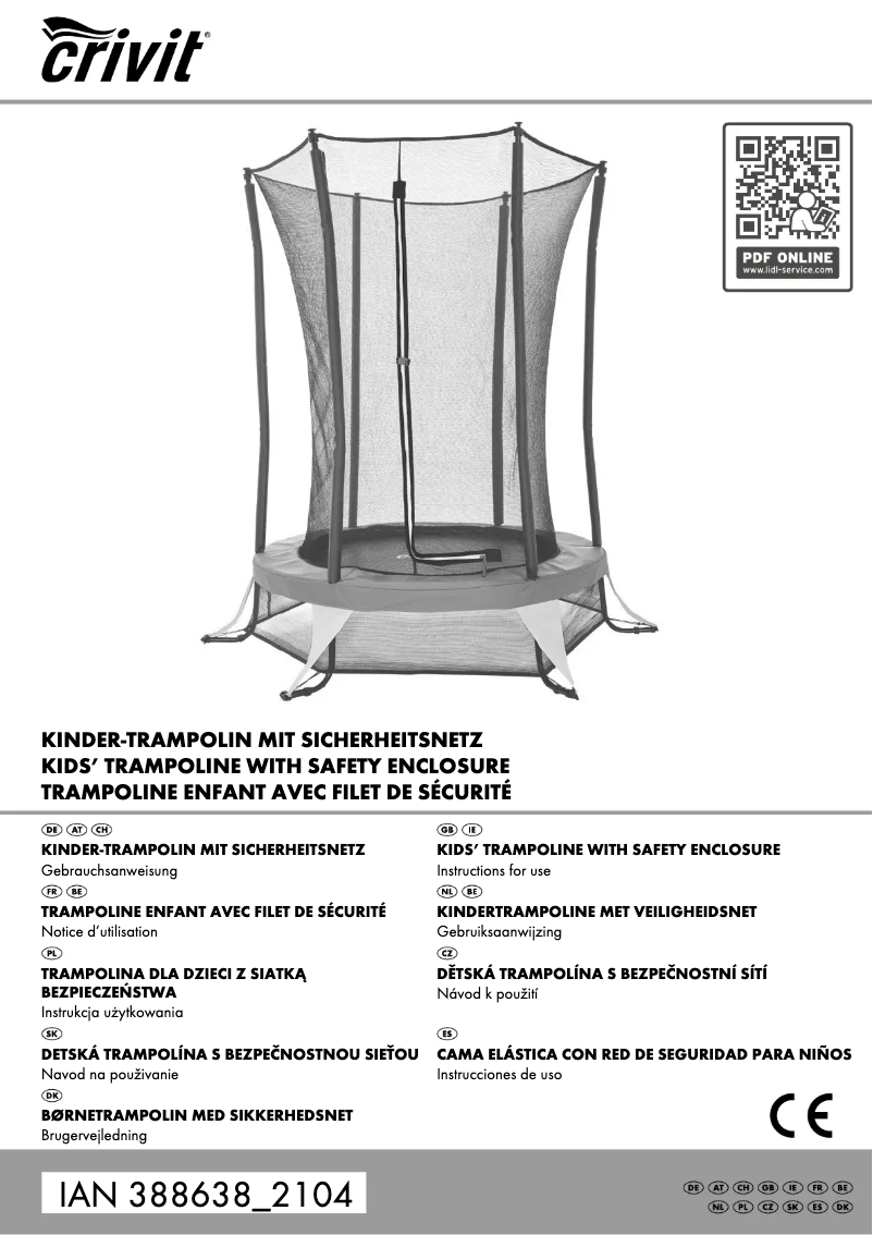 Página nº 1 - Manual de usuario Crivit IAN 388638