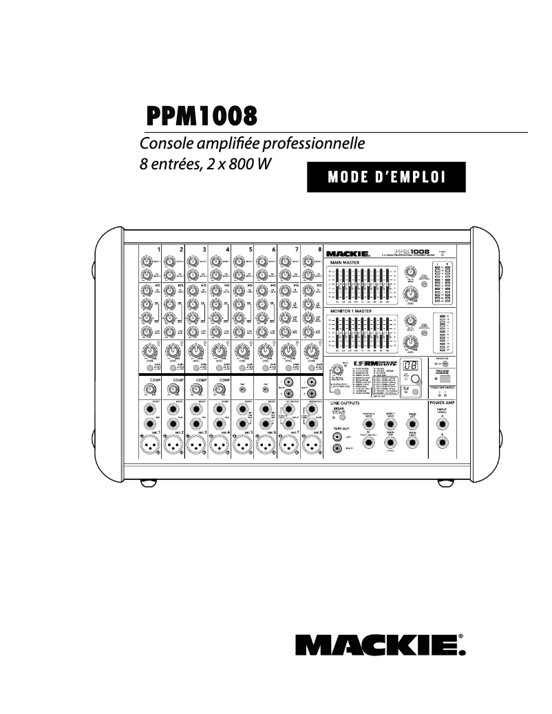 Página nº 1 - Manual de usuario Mackie PPM1008